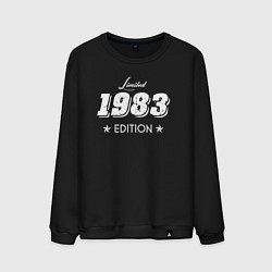 Свитшот хлопковый мужской Limited Edition 1983, цвет: черный