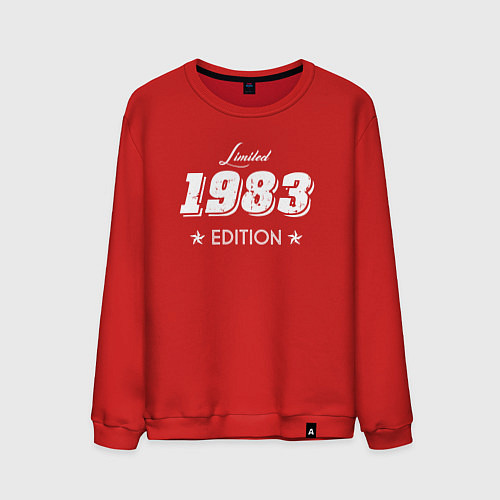 Мужской свитшот Limited Edition 1983 / Красный – фото 1