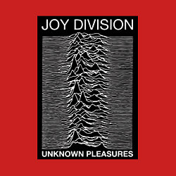 Свитшот хлопковый мужской Joy Division: Unknown Pleasures, цвет: красный — фото 2