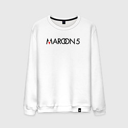 Свитшот хлопковый мужской Maroon 5, цвет: белый