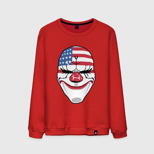 Мужской свитшот American Mask / Красный – фото 1