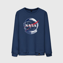 Свитшот хлопковый мужской NASA, цвет: тёмно-синий