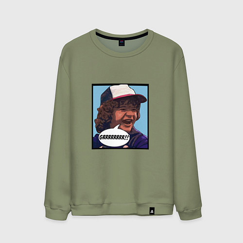 Мужской свитшот Очень странные дела / Авокадо – фото 1