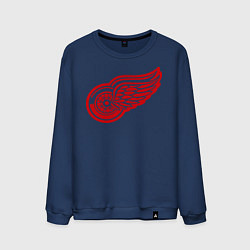 Свитшот хлопковый мужской Detroit Red Wings: Pavel Datsyuk, цвет: тёмно-синий