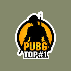 Свитшот хлопковый мужской PUBG Top 1, цвет: авокадо — фото 2
