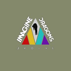 Свитшот хлопковый мужской Imagine Dragons: Evolve, цвет: авокадо — фото 2