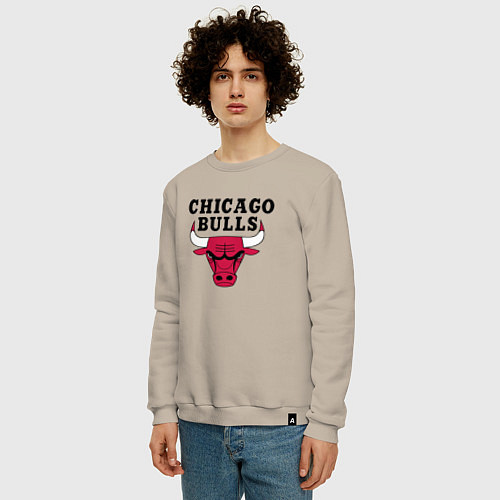 Мужской свитшот Chicago Bulls / Миндальный – фото 3