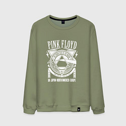 Свитшот хлопковый мужской Pink Floyd, цвет: авокадо
