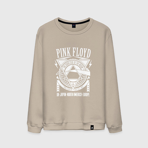 Мужской свитшот Pink Floyd / Миндальный – фото 1