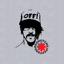 Свитшот хлопковый мужской Red Hot Chili Peppers: Off, цвет: меланж — фото 2