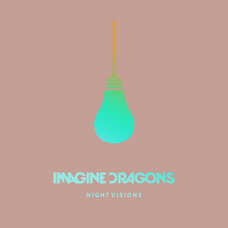 Свитшот хлопковый мужской Imagine Dragons: Night Visions, цвет: пыльно-розовый — фото 2