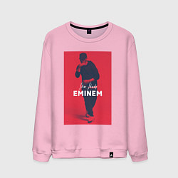 Свитшот хлопковый мужской Slim Shady: Eminem, цвет: светло-розовый