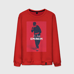 Свитшот хлопковый мужской Slim Shady: Eminem, цвет: красный