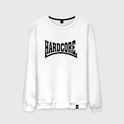 Свитшот хлопковый мужской Hardcore, цвет: белый