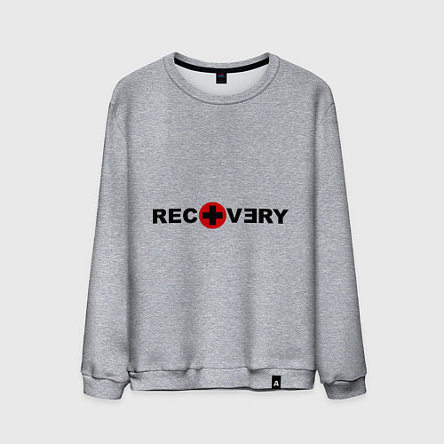 Мужской свитшот Eminem: Recovery / Меланж – фото 1