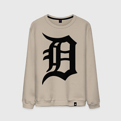 Свитшот хлопковый мужской Detroit Tigers, цвет: миндальный