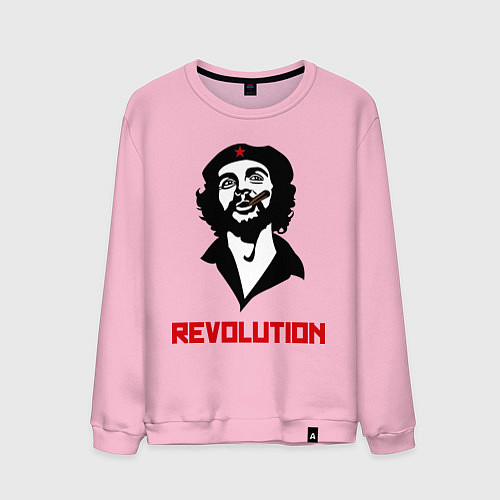 Мужской свитшот Che Guevara Revolution / Светло-розовый – фото 1