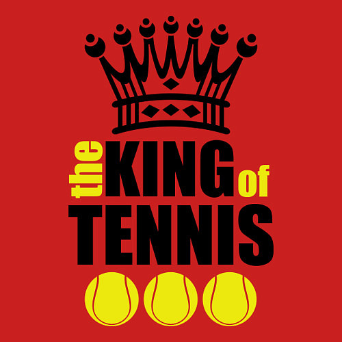 Мужской свитшот King of tennis / Красный – фото 3