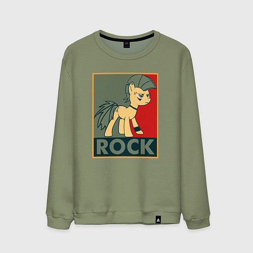 Мужской свитшот Rock Pony / Авокадо – фото 1