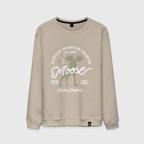 Мужской свитшот Mosse: Trade Mark / Миндальный – фото 1