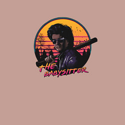 Свитшот хлопковый мужской The BabySitter, цвет: пыльно-розовый — фото 2