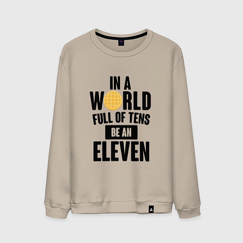 Мужской свитшот Be A Eleven / Миндальный – фото 1