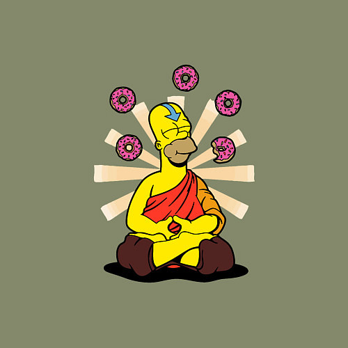 Мужской свитшот Homer Relax / Авокадо – фото 3