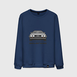 Свитшот хлопковый мужской DeLorean, цвет: тёмно-синий