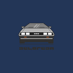 Свитшот хлопковый мужской DeLorean, цвет: тёмно-синий — фото 2
