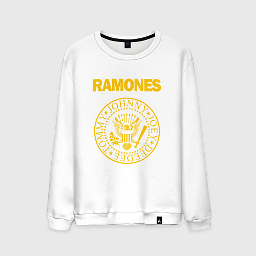 Мужской свитшот Ramones / Белый – фото 1