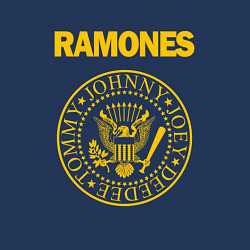 Свитшот хлопковый мужской Ramones, цвет: тёмно-синий — фото 2