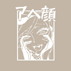 Свитшот хлопковый мужской Ahegao Black, цвет: миндальный — фото 2
