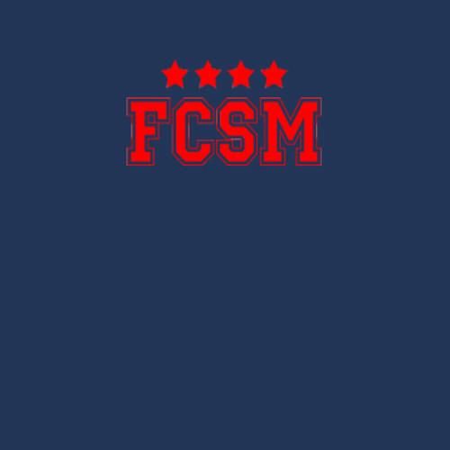 Мужской свитшот FCSM Club / Тёмно-синий – фото 3