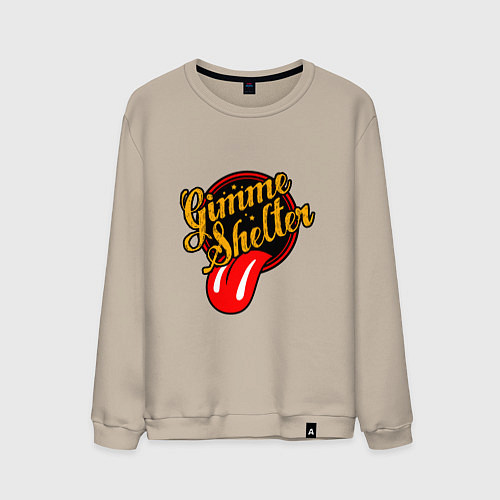 Мужской свитшот Rolling Stones: Gimme Shelter / Миндальный – фото 1
