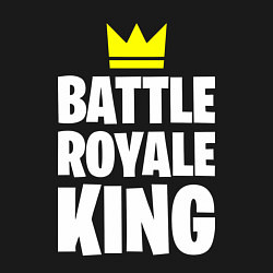 Свитшот хлопковый мужской Battle Royale King, цвет: черный — фото 2