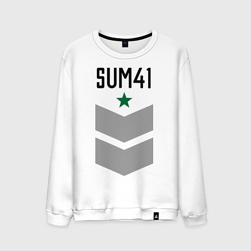 Мужской свитшот Sum-41: Star / Белый – фото 1