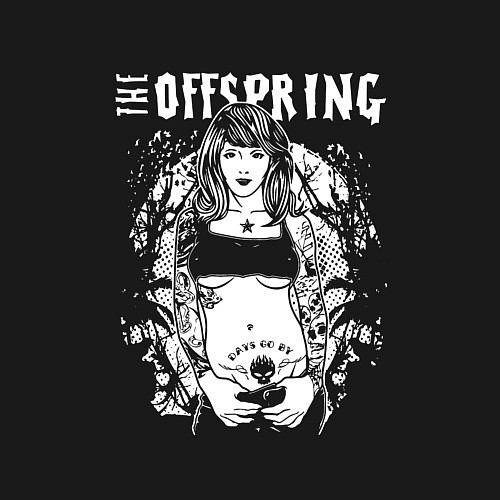 Мужской свитшот The Offspring: Days go by / Черный – фото 3