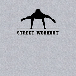 Свитшот хлопковый мужской Street workout v, цвет: меланж — фото 2