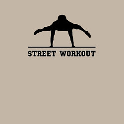 Свитшот хлопковый мужской Street workout v, цвет: миндальный — фото 2
