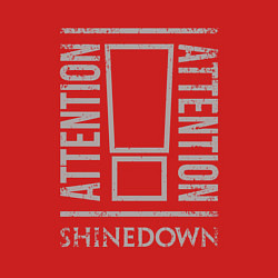 Свитшот хлопковый мужской Attention Shinedown, цвет: красный — фото 2