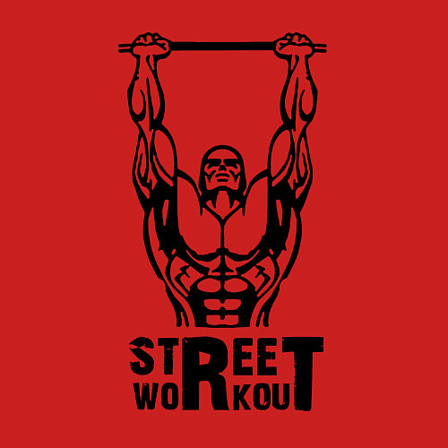 Мужской свитшот Стрит воркаут чемпион / Красный – фото 3