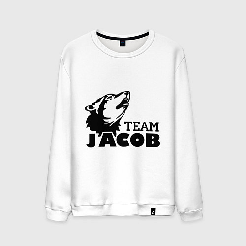 Мужской свитшот Jacob team logo / Белый – фото 1