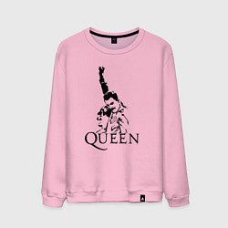 Свитшот хлопковый мужской Queen: Rock You, цвет: светло-розовый