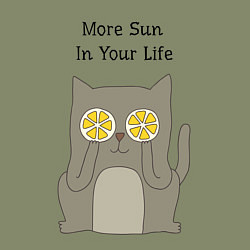 Свитшот хлопковый мужской More Sun In Your Life, цвет: авокадо — фото 2