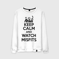 Мужской свитшот Keep Calm & Watch misfits