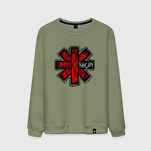 Мужской свитшот Red Hot Chili Peppers / Авокадо – фото 1