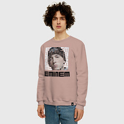 Свитшот хлопковый мужской Eminem labyrinth, цвет: пыльно-розовый — фото 2