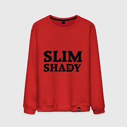 Свитшот хлопковый мужской Slim Shady: Big E, цвет: красный