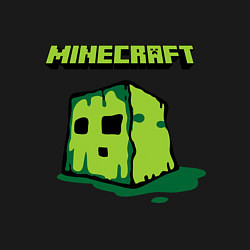 Свитшот хлопковый мужской Minecraft Creeper, цвет: черный — фото 2