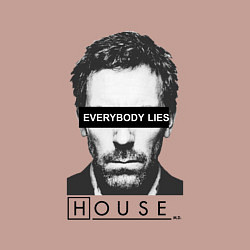 Свитшот хлопковый мужской Everyboy Lies, цвет: пыльно-розовый — фото 2